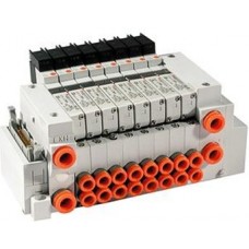 SMC solenoid valve 4 & 5 Port VQ VV5Q21-F, 2000 Series, Base Mounted Manifold, Plug-in, D-sub Connector